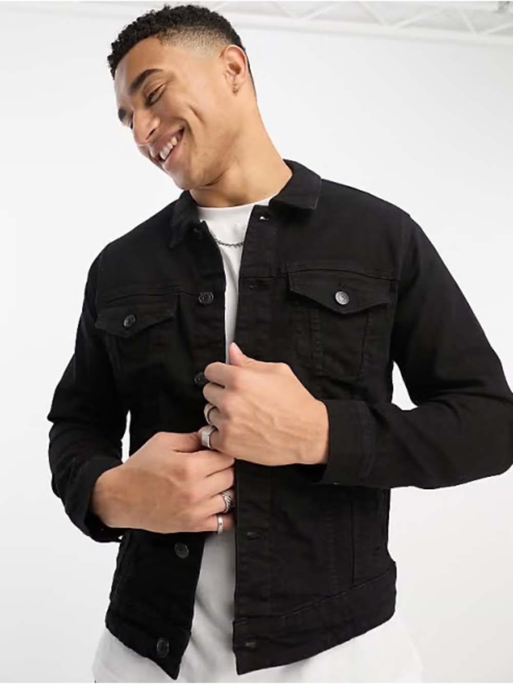 Men’s Only & Sons Black Denim Jacket